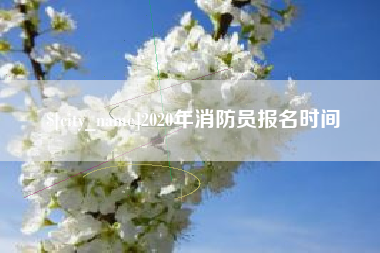滦南2020年消防员报名时间