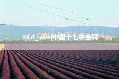 滦南中国十七块金牌
