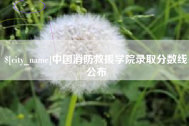 滦南中国消防救援学院录取分数线公布