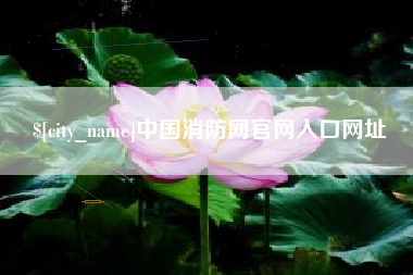 滦南中国消防网官网入口网址