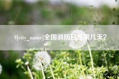 滦南全国消防日是第几天？