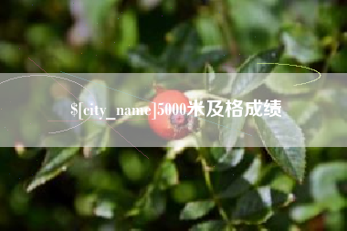 滦南5000米及格成绩