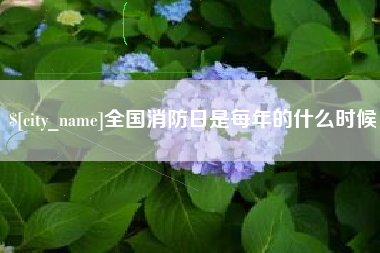 滦南全国消防日是每年的什么时候