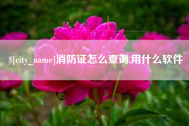 滦南消防证怎么查询,用什么软件