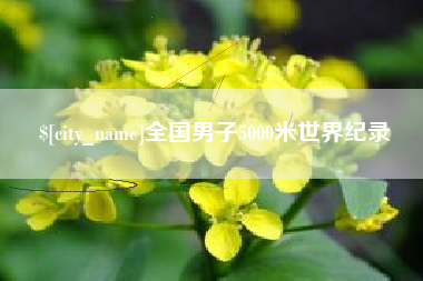 滦南全国男子5000米世界纪录