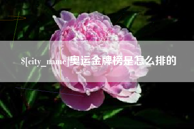 滦南奥运金牌榜是怎么排的