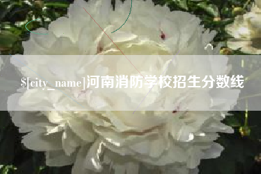 滦南河南消防学校招生分数线