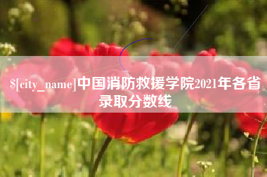 滦南中国消防救援学院2021年各省录取分数线