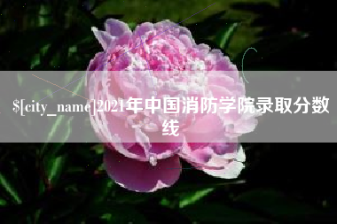 滦南2021年中国消防学院录取分数线