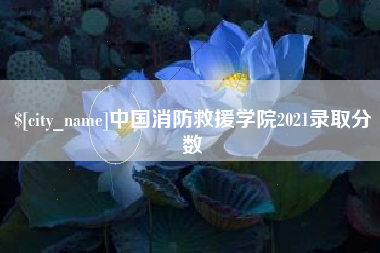 滦南中国消防救援学院2021录取分数