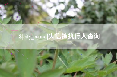 滦南失信被执行人杳询