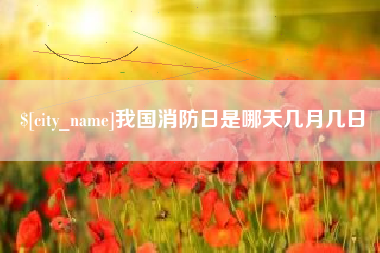 滦南我国消防日是哪天几月几日