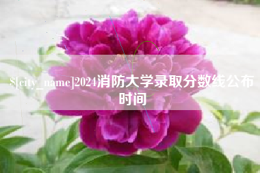 滦南2024消防大学录取分数线公布时间