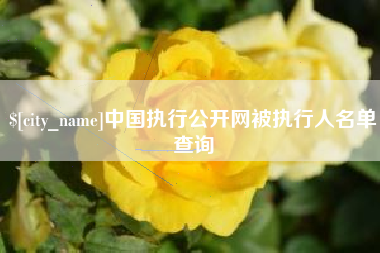 滦南中国执行公开网被执行人名单查询