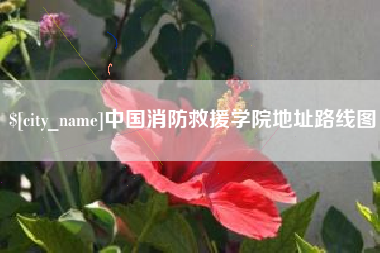 滦南中国消防救援学院地址路线图