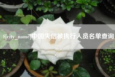 滦南中国失信被执行人员名单查询