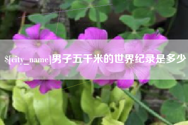 滦南男子五千米的世界纪录是多少