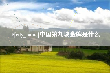 滦南中国第九块金牌是什么