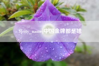 滦南中国金牌都是啥