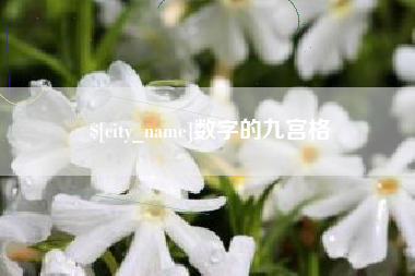 滦南数字的九宫格