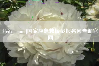 滦南国家应急救援员报名网查询官网