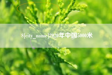 滦南2020年中国5000米