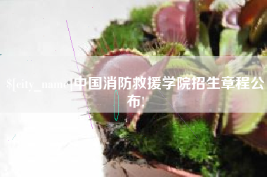 滦南中国消防救援学院招生章程公布!